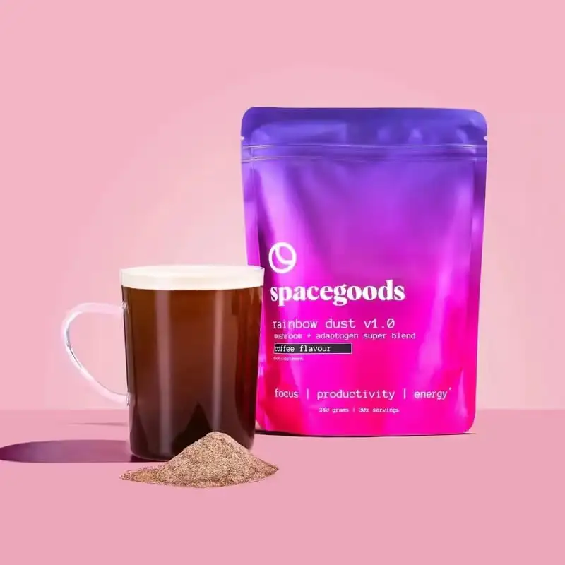 Spacegoods Rainbow Dust: il mushroom coffee britannico con più recensioni